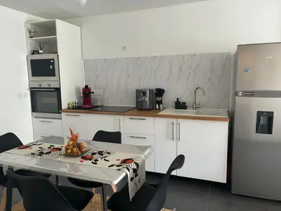 Cuisine ou kitchenette dans l'établissement Maison Luna