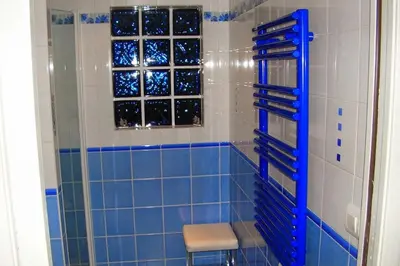 Salle de bains dans l'établissement Gîte avec jardin tout confort à Luglon, proche Ecomusée de Marqueze, Landes