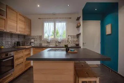 Cuisine ou kitchenette dans l'établissement Maison Nouméa