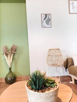 Coin salon dans l'établissement Havre de Paix 40