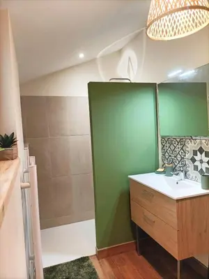Salle de bains dans l'établissement Havre de Paix 40