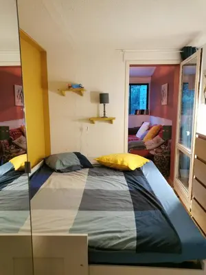 Un ou plusieurs lits dans un hébergement de l'établissement la maison du bonheur