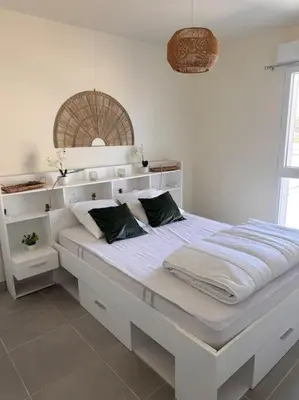 Un ou plusieurs lits dans un hébergement de l'établissement A 600m de la plage - Le Nature -