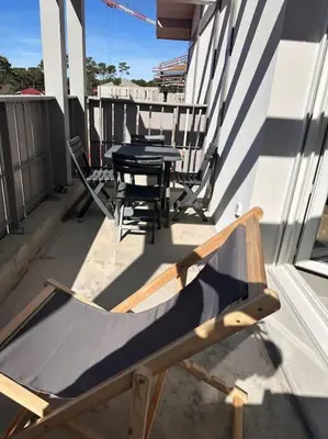 Balcon ou terrasse dans l'établissement A 600m de la plage - Le Nature -