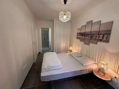 Un ou plusieurs lits dans un hébergement de l'établissement A 600m de la plage - Le Cosy -