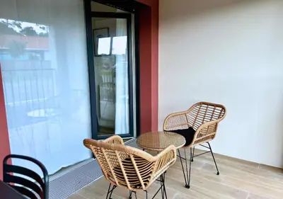 Balcon ou terrasse dans l'établissement Studio Biscawaï II