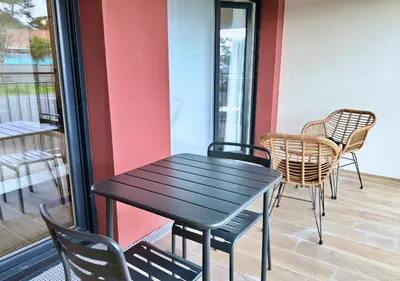 Balcon ou terrasse dans l'établissement Studio Biscawaï II