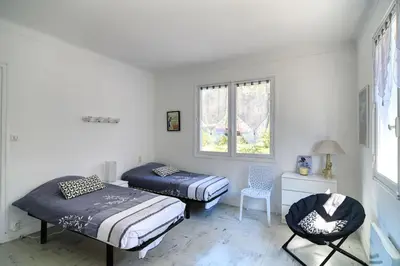 Un ou plusieurs lits dans un hébergement de l'établissement Villa Makila - 6 people. - 20m from Lake Hossegor