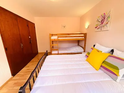 Un ou plusieurs lits dans un hébergement de l'établissement Appartement T2 Est à 300m des plages