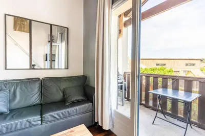 Balcon ou terrasse dans l'établissement charmant Studio mezzanine