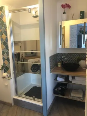 Salle de bains dans l'établissement Lac Christus - Studio classé 3*