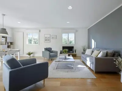 Coin salon dans l'établissement Nahia premium apartment with parking, by Hossegor Lake & ocean