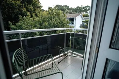 Balcon ou terrasse dans l'établissement Cozy apartment by the sea