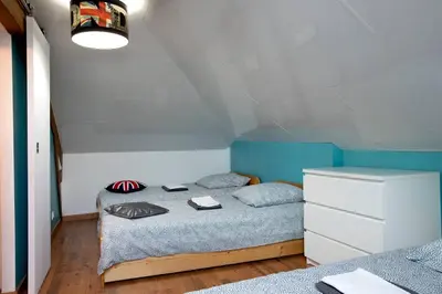 Un ou plusieurs lits dans un hébergement de l'établissement Maison familiale proche du lac
