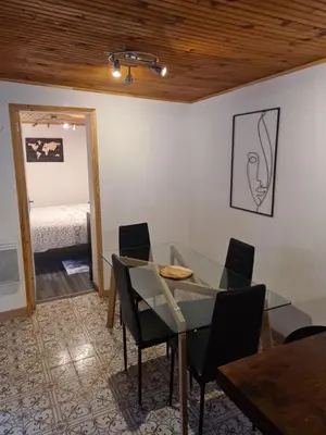 Coin salon dans l'établissement la chêneraie appart Lapin