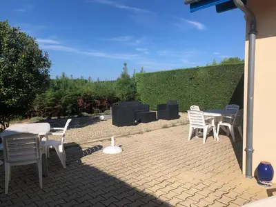 Jardin de l'établissement Village Océlandes - Maison à St Julien en Born - Landes