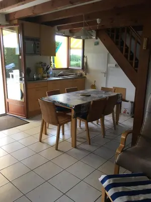 Cuisine ou kitchenette dans l'établissement Village Océlandes - Maison à St Julien en Born - Landes