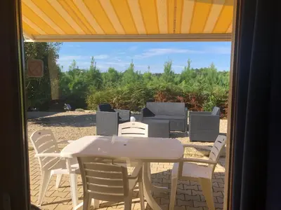 Jardin de l'établissement Village Océlandes - Maison à St Julien en Born - Landes