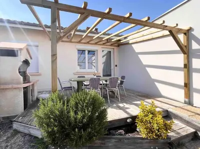Terrasse ou espace extérieur de l'établissement L’escale Bleue