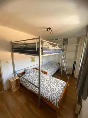 Un ou plusieurs lits dans un hébergement de l'établissement Villa Atlantis 4-8 pers super équipée proche océan