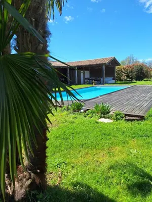 Piscine de l'établissement Le spot Landais - Côté piscine ou située à proximité