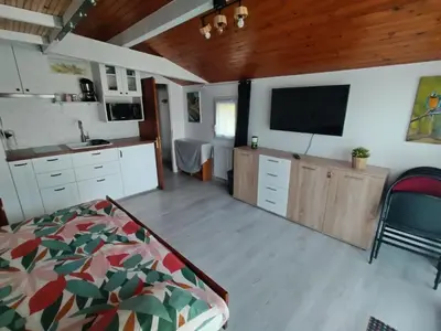 Cuisine ou kitchenette dans l'établissement Studio proche des thermes, des barthes, des plages et de Dax !