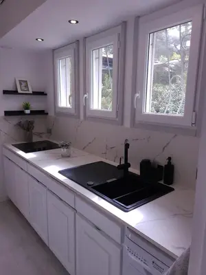 Cuisine ou kitchenette dans l'établissement Bista Eder