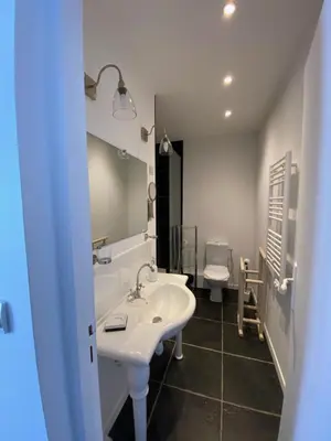 Salle de bains dans l'établissement La Villa du Grand Large
