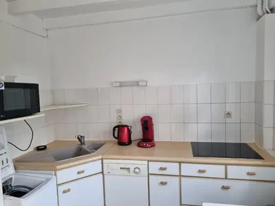 Cuisine ou kitchenette dans l'établissement Villa à Seignosse: Plage à pied, Terrasse, 3 Chambres, Quartier calme - FR-1-239-1036