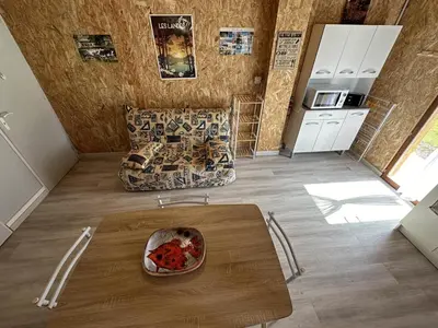 Cuisine ou kitchenette dans l'établissement Lou coutiot