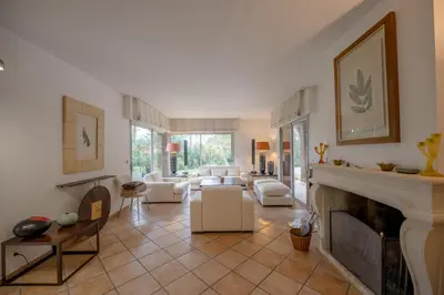 Coin salon dans l'établissement Villa Doña Sol