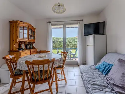 Plan de l'établissement T2 cabine à 250 m de la plage à Biscarrosse avec balcon plein sud et parking - FR-1-521-246
