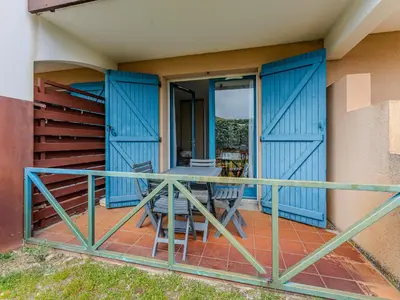 Plan de l'établissement T2 cabine à 250 m de la plage à Biscarrosse avec balcon plein sud et parking - FR-1-521-246