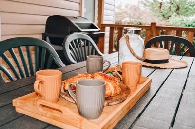 Plateau bouilloire dans l'établissement Bungalow - Camping de la plage