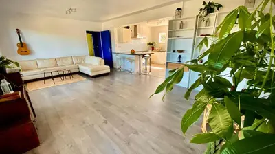 Coin salon dans l'établissement Sewa surf House 10min de Capbreton Hossegor