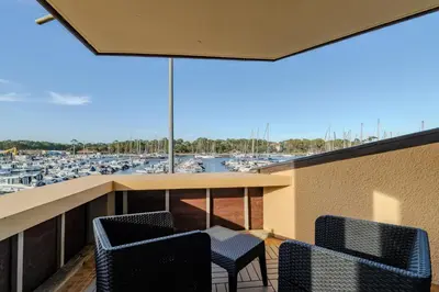 Balcon ou terrasse dans l'établissement Atlantic Selection - Le Catamaran - Face au port