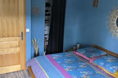 Un ou plusieurs lits dans un hébergement de l'établissement Maison dans les Landes au bord de l'océan