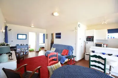 Télévision ou salle de divertissement dans l'établissement HOSSEGOR RAYON VERT - En front de mer superbe vue océan, plages, Pyrénées, estacade et pinède