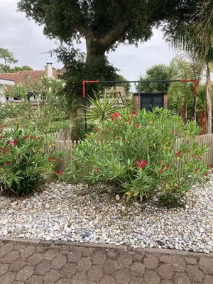 Jardin de l'établissement villa bord de mer 400 M de la plage