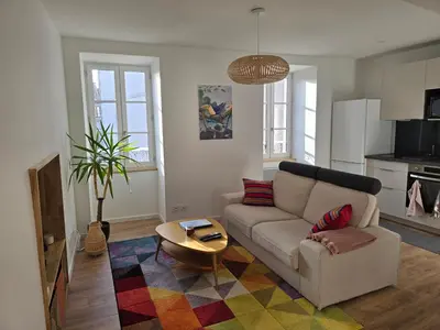 Cuisine ou kitchenette dans l'établissement Casa cosy Lanabat