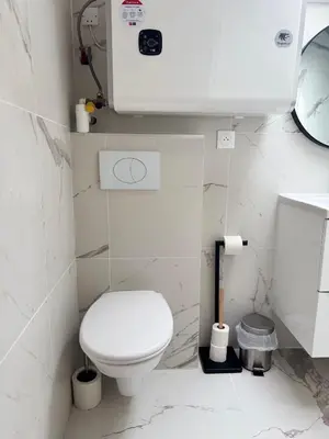Salle de bains dans l'établissement L'Agua, centre-ville de Dax