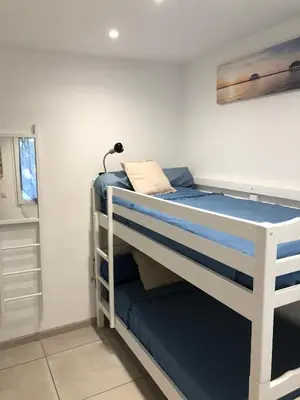 Un ou plusieurs lits dans un hébergement de l'établissement Maison bassin d'Arcachon 8 personnes, SPA, promo printemps