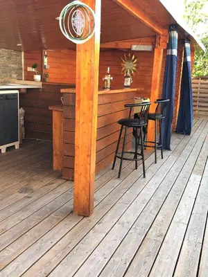 Cuisine ou kitchenette dans l'établissement Maison bassin d'Arcachon 8 personnes, SPA, promo printemps