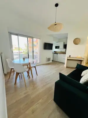 Cuisine ou kitchenette dans l'établissement Havre de paix cures thermales