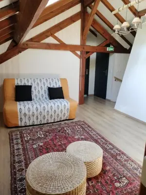 Coin salon dans l'établissement Maison Bel Air