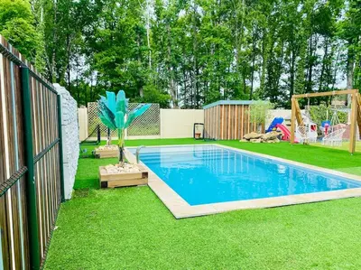 Piscine de l'établissement Maison 3 chambres avec piscine chauffée ou située à proximité