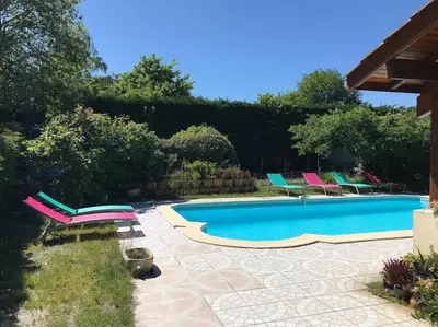 Piscine de l'établissement Maison Villa Bassin Arcachon 170m2 avec piscine ou située à proximité