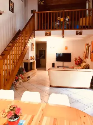 Coin salon dans l'établissement Maison Villa Bassin Arcachon 170m2 avec piscine