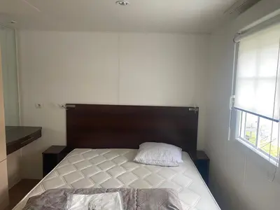 Un ou plusieurs lits dans un hébergement de l'établissement Mobil home 3 chambres tout confort