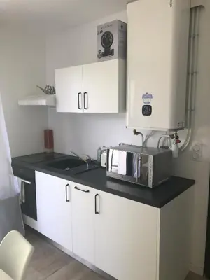 Cuisine ou kitchenette dans l'établissement Joli Studio de 25 M2 au calme, idéal pour un couple